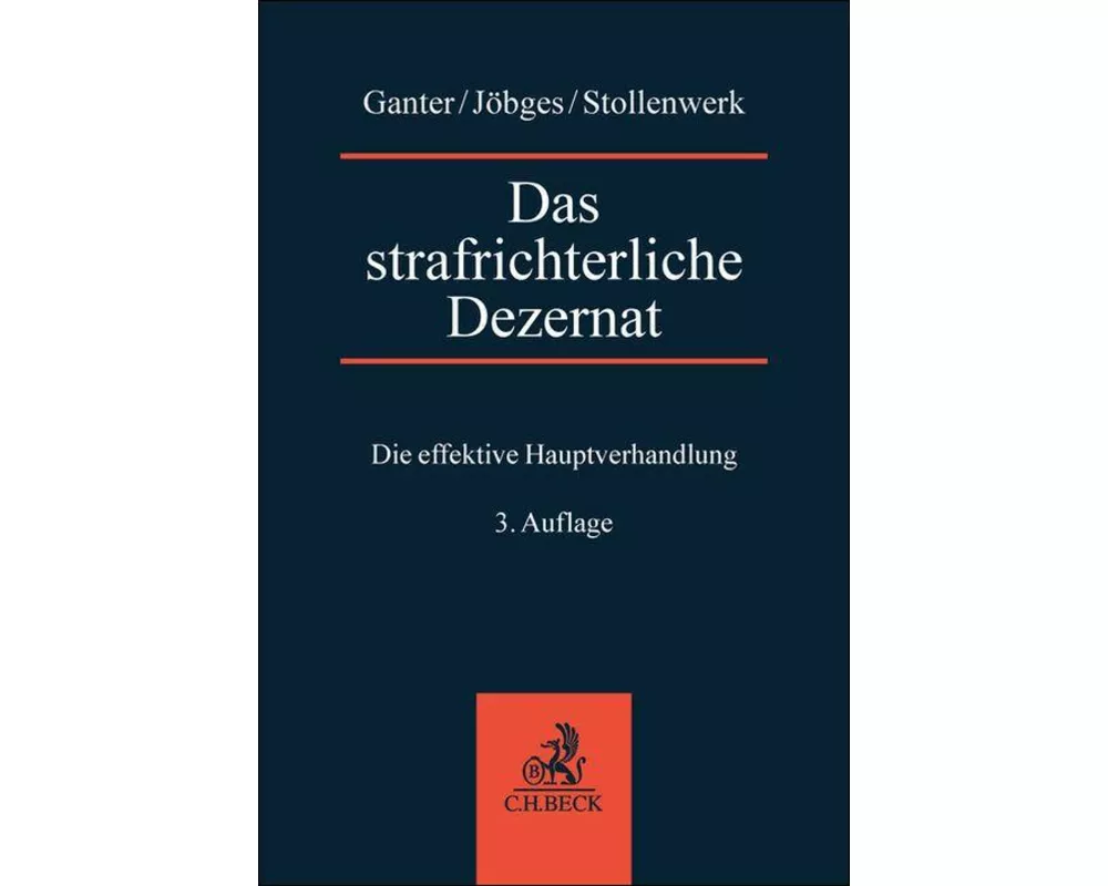 Das strafrichterliche Dezernat