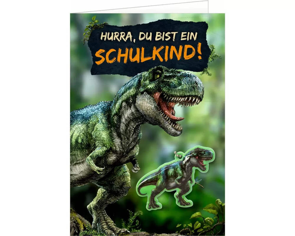 Grußkarte – Hurra, du bist ein Schulkind!
