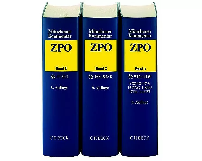Münchener Kommentar zur Zivilprozessordnung Gesamtwerk. ZPO