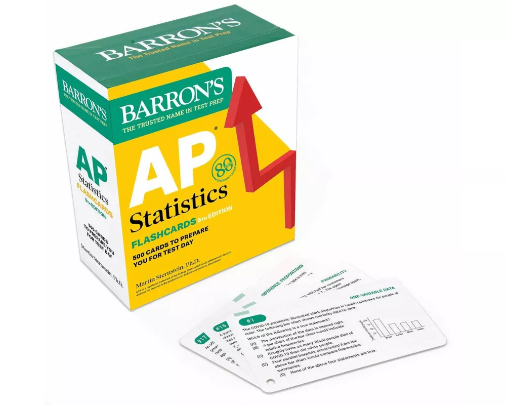 AP Statistics Flashcards, Fifth Edition: Up-to-Date Practice