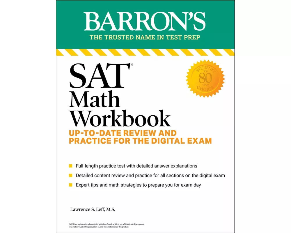 SAT Math Workbook: Up-to-Date Practice for the Digital Exam