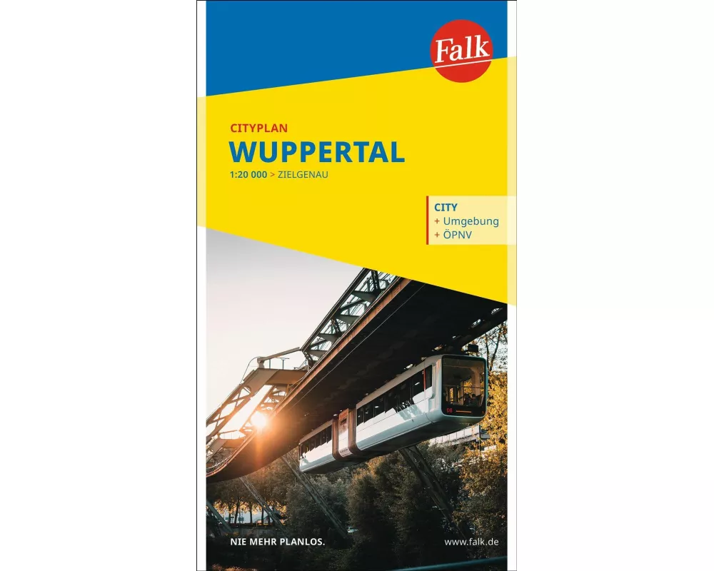 Falk Cityplan Wuppertal 1:20.000