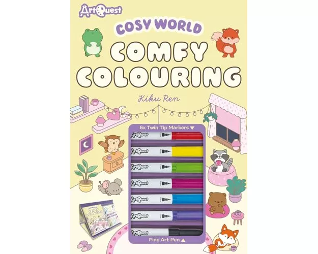 Cozy World Comfy Colouring