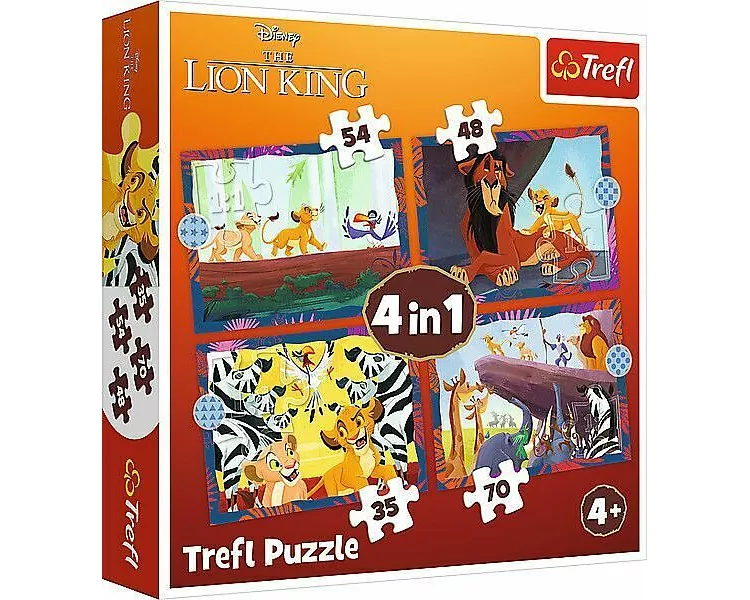 4 in 1 Puzzle - Lion King