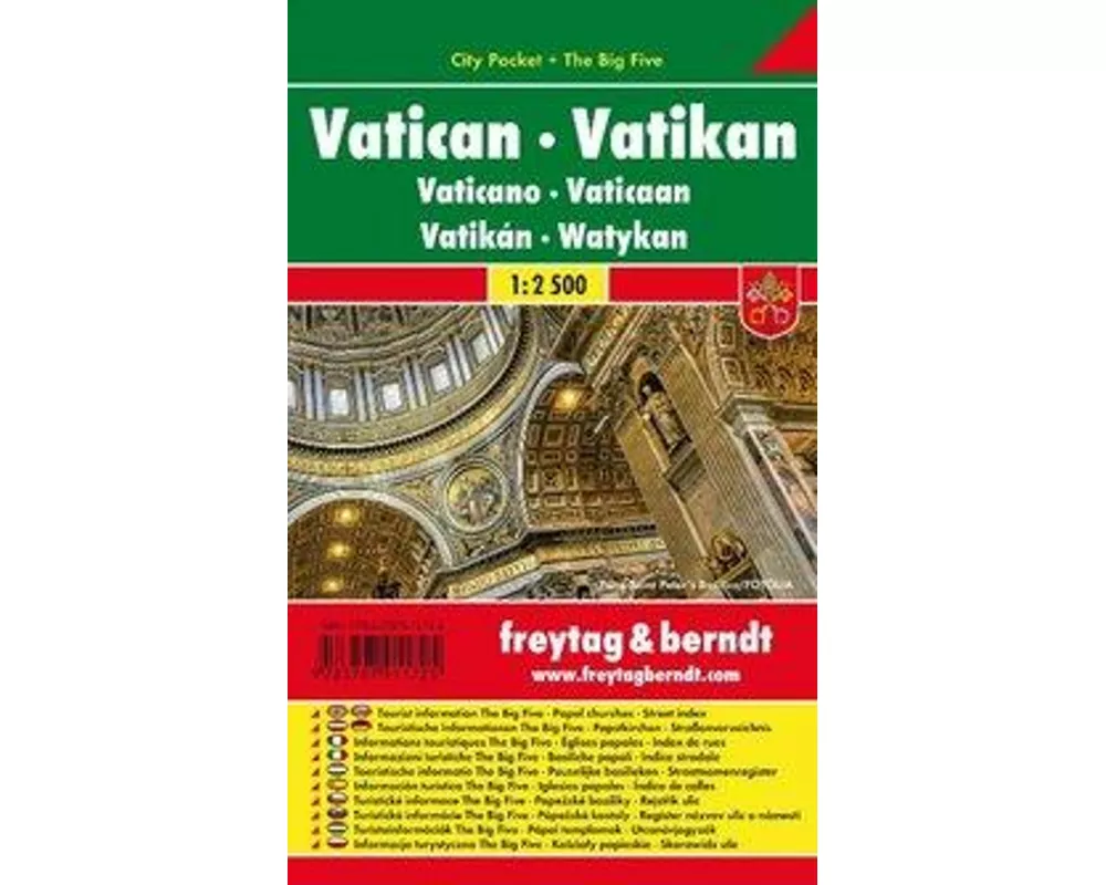 freytag & berndt Innenstadtplan Vatikan - Papstkirchen 1:2 500
