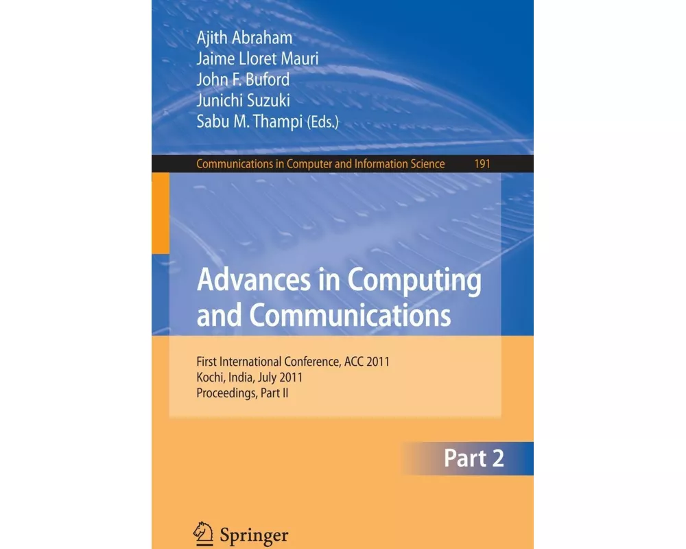 Advances in Computing and Communications, Part II