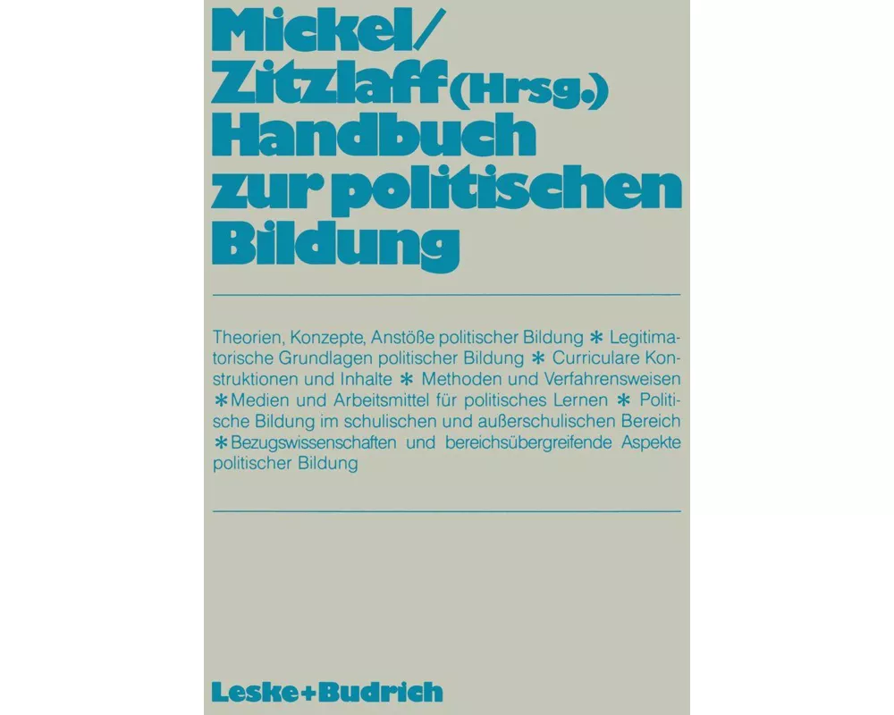 Handbuch zur politischen Bildung