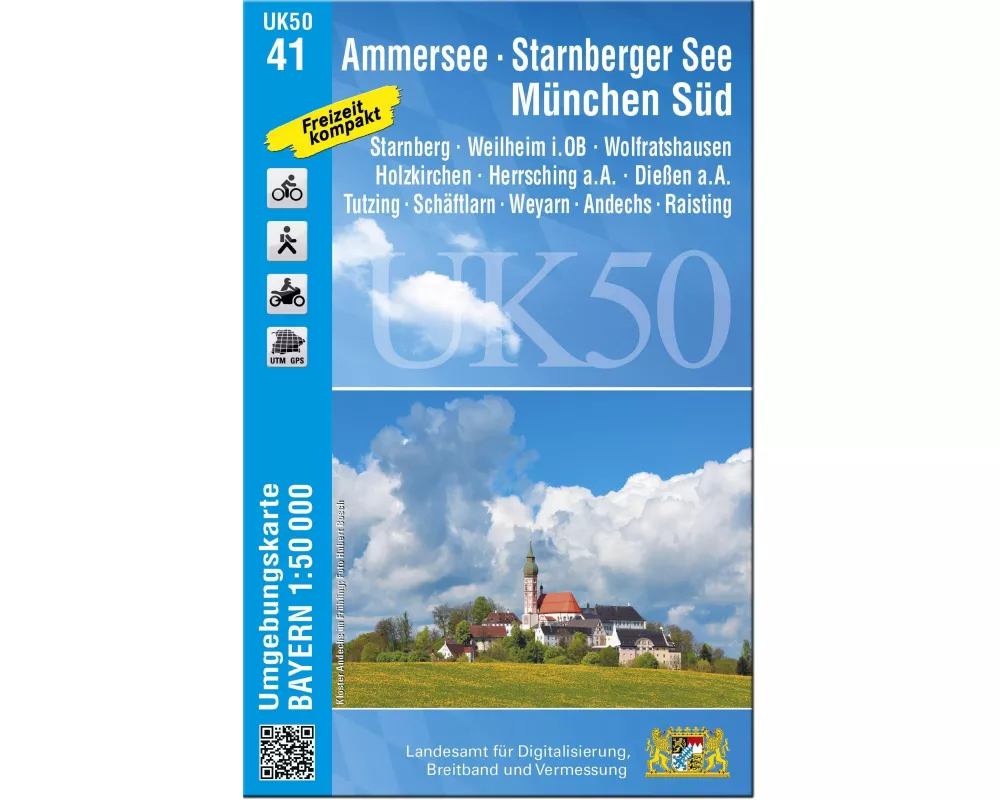 UK50-41 Ammersee, Starnberger See, München-Süd