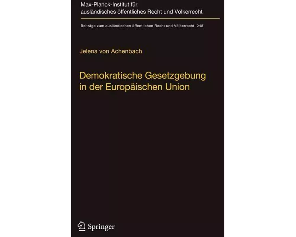 Demokratische Gesetzgebung in der Europäischen Union