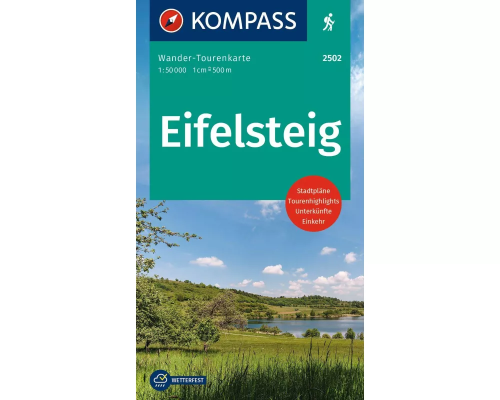 KOMPASS Wander-Tourenkarte Eifelsteig 1:50.000