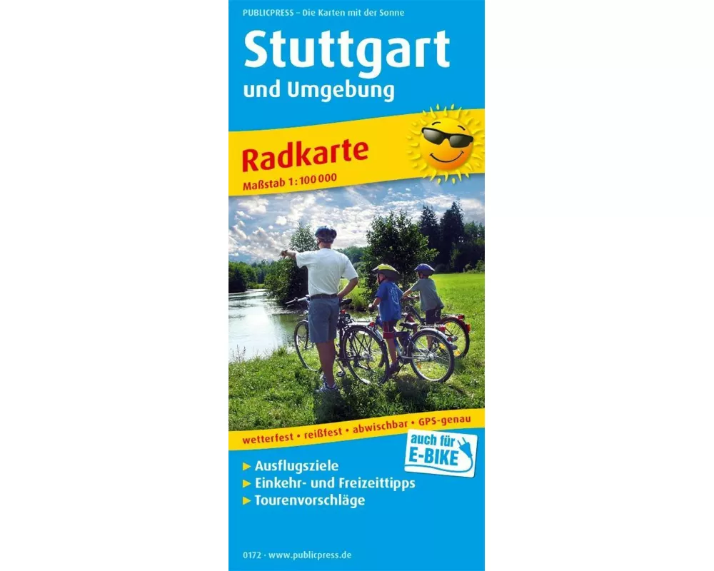 Publicpress Radkarte Stuttgart und Umgebung 1:100.000