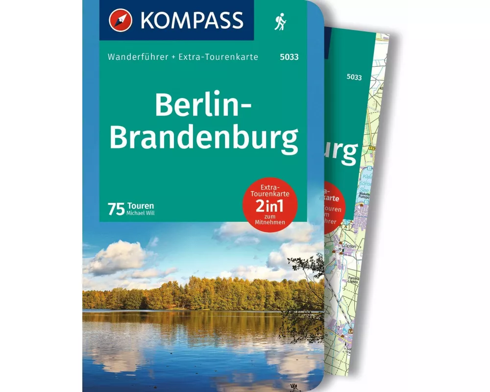 KOMPASS Wanderführer Berlin-Brandenburg, 75 Touren mit Extra-Tourenkarte