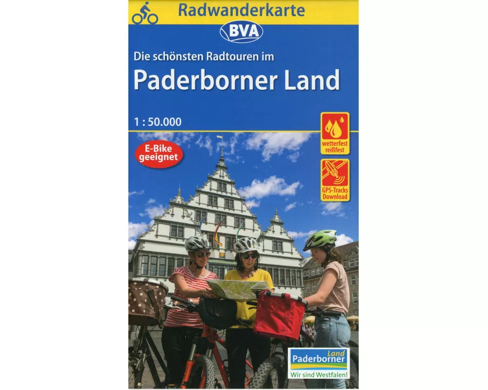 BVA Radwanderkarte Paderborner Land die schönsten Radtouren 1:50.000