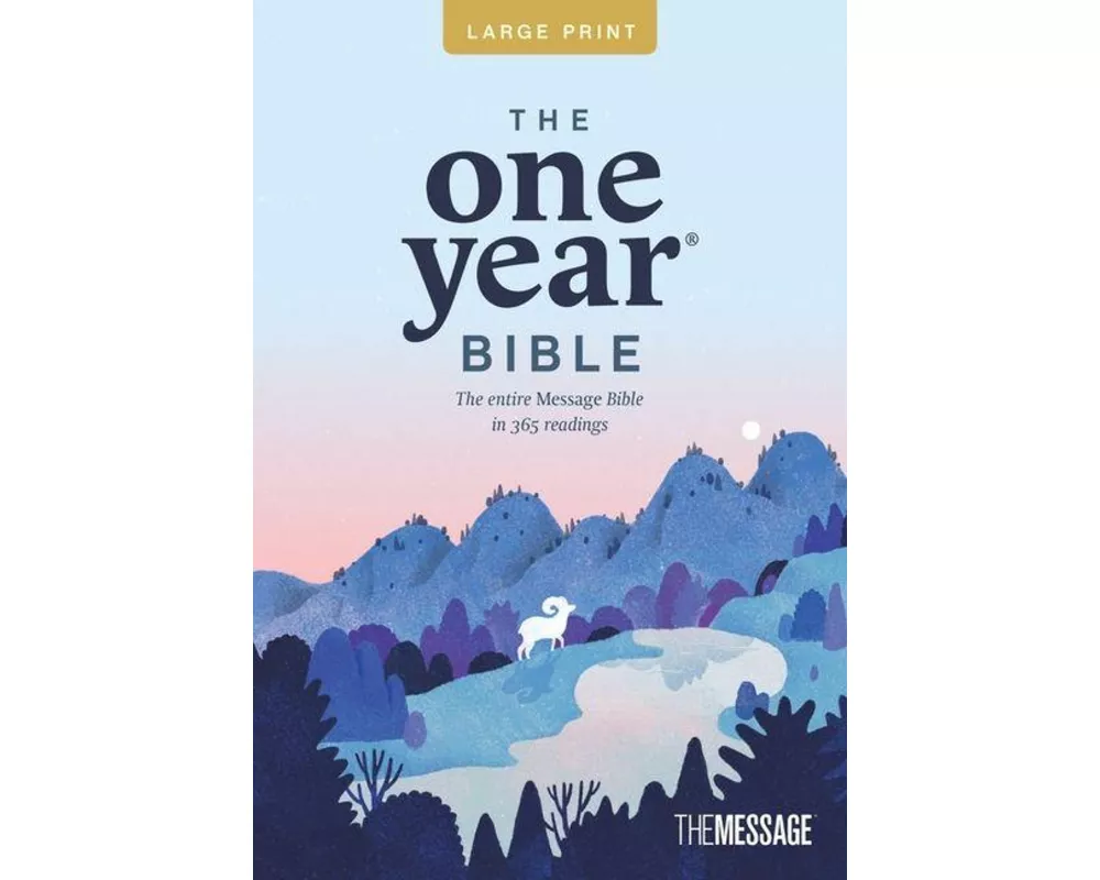 The One Year Bible the Message, Large Print Thinline Edition (Softcover)