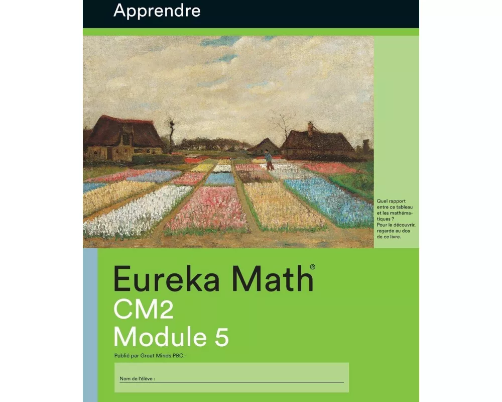 French - Eureka Math Grade 5 Learn Workbook #3 (Modules 5)