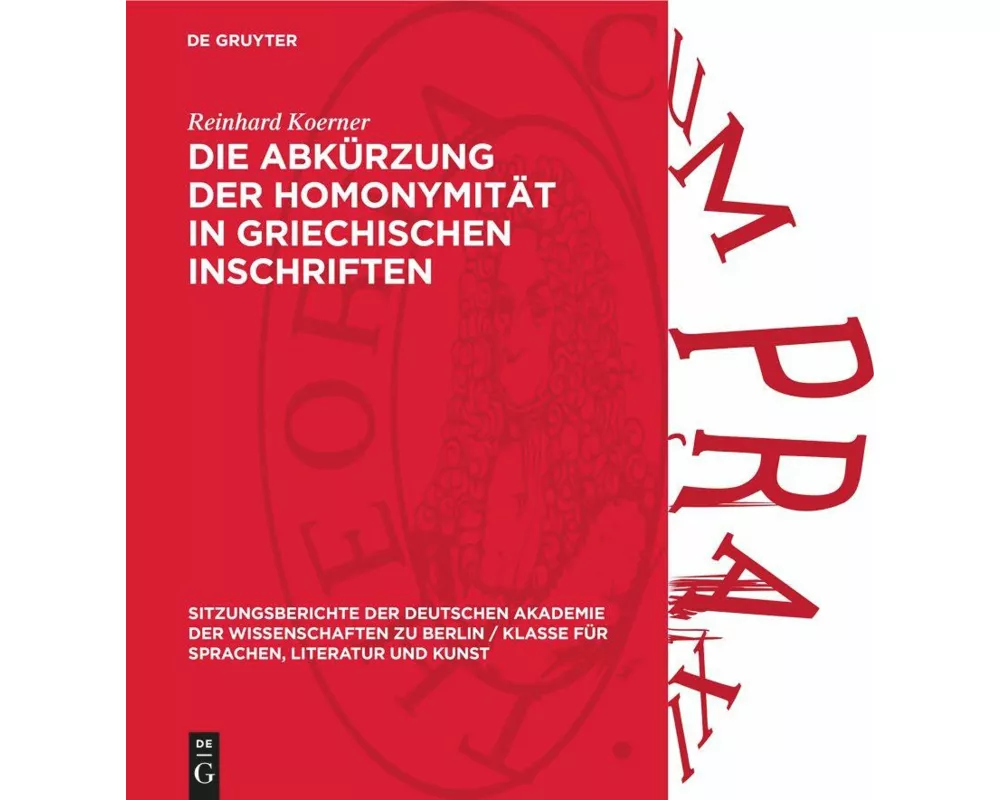 Die Abkürzung der Homonymität in griechischen Inschriften