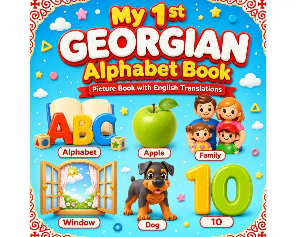 My First Georgian Alphabet Book for Kids