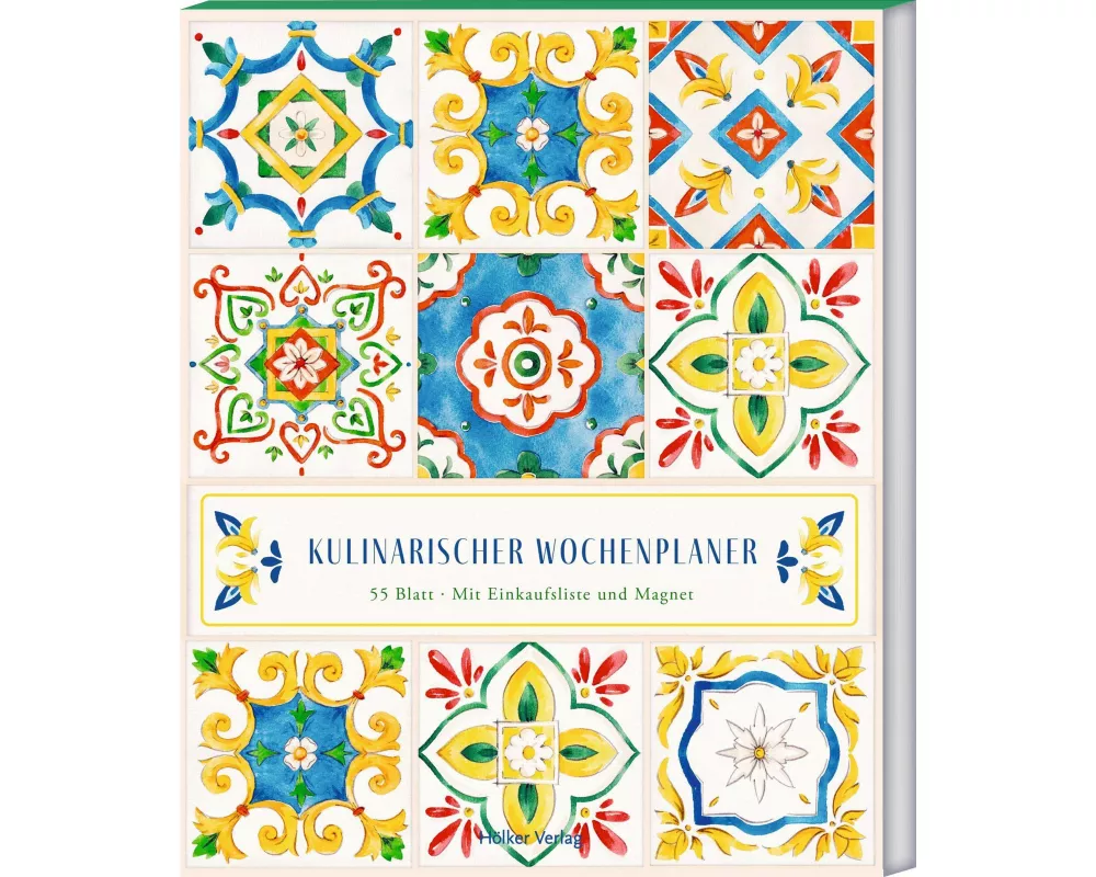 Kulinarischer Wochenplaner - Sizilianische Fliesen