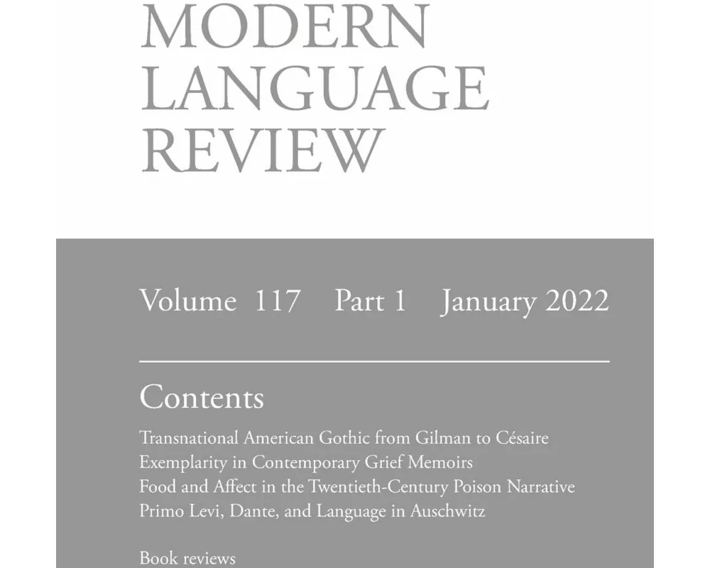 Modern Language Review (117
