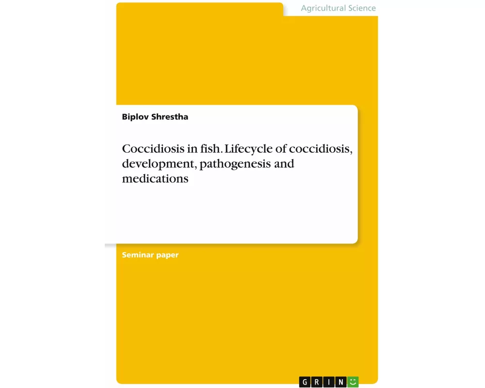 Coccidiosis in fish. Lifecycle of coccidiosis, development, pathogenesis and medications