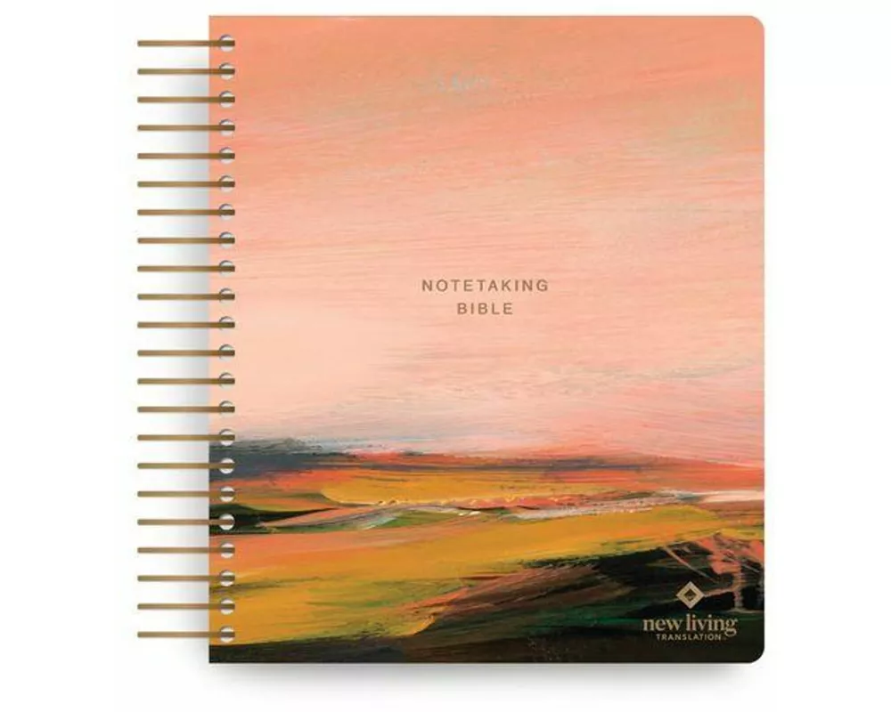 NLT Spiral-Bound Notetaking Bible, Filament Enabled (Hardcover Leatherlike, Pink Landscape)