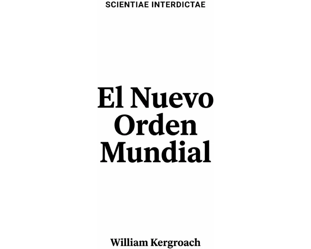 El Nuevo Orden Mundial
