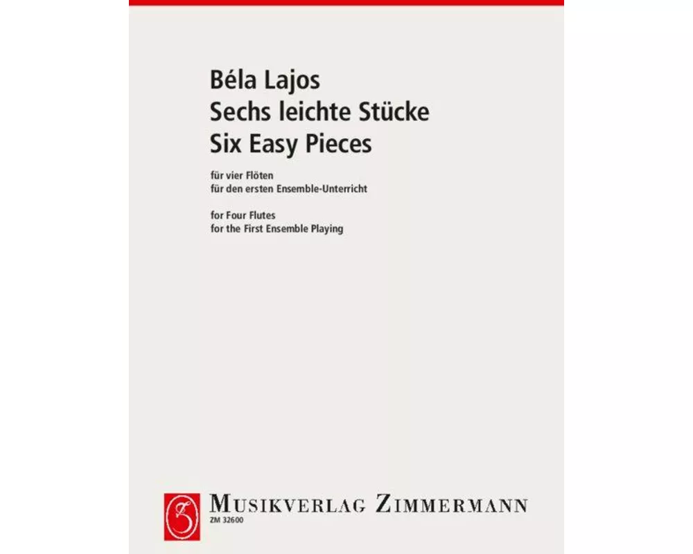 6 leichte Stücke für den ersten Ensemble-Unterricht