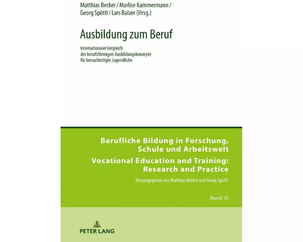Ausbildung zum Beruf
