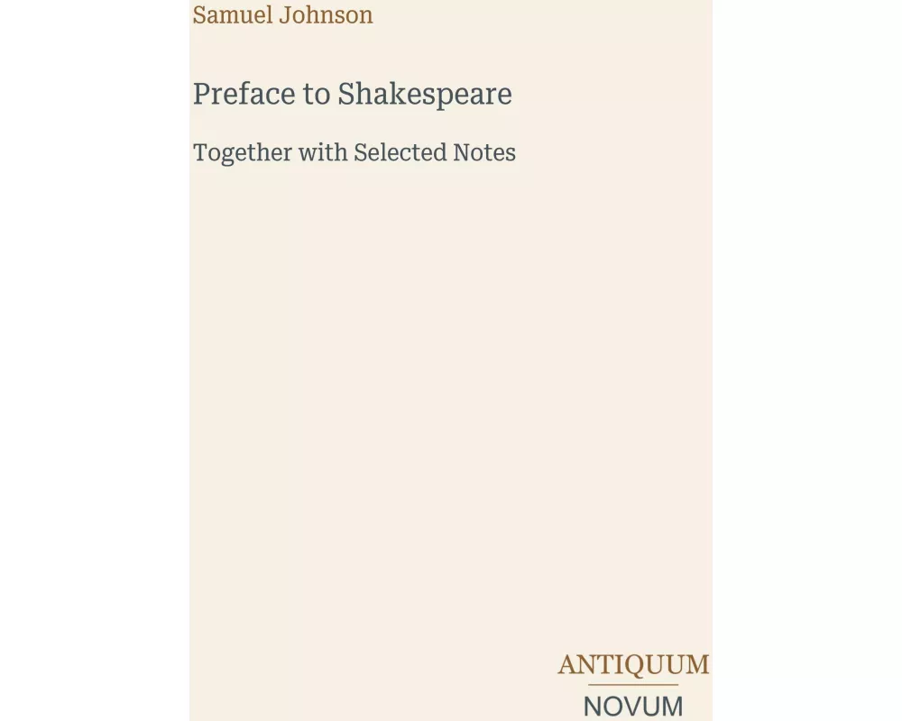 Preface to Shakespeare