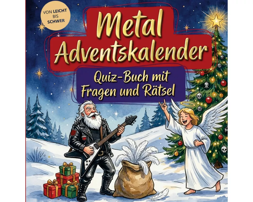 Metal-Adventskalender: Quiz-Buch mit Fragen und Rätsel