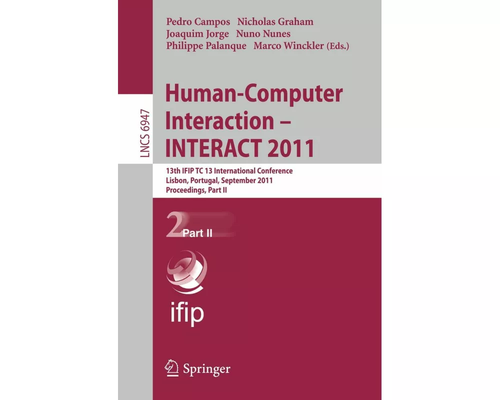 Human-Computer Interaction -- INTERACT 2011