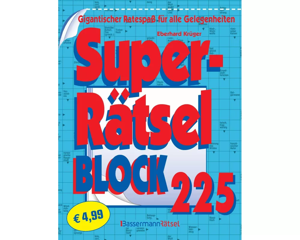 Superrätselblock 225 (5 Exemplare à 4,99 €)