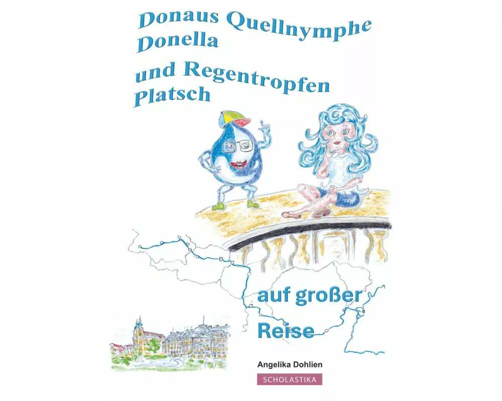 Donaus Quellnymphe Donella Und Regentropfen Platsch