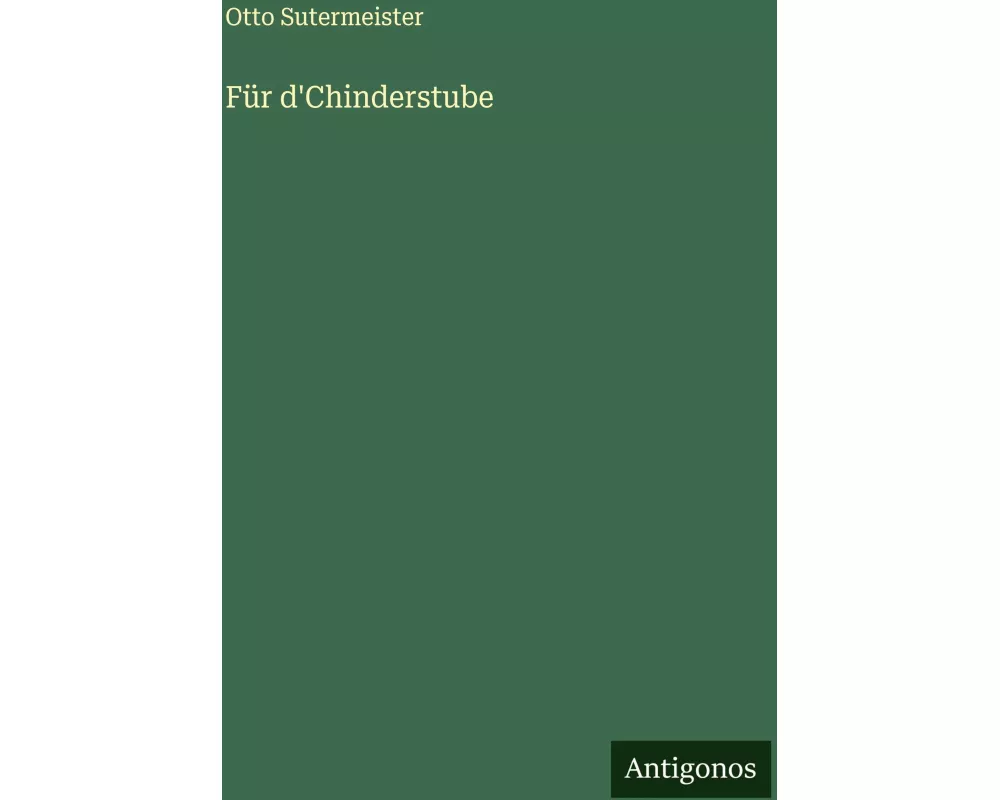 Für d'Chinderstube