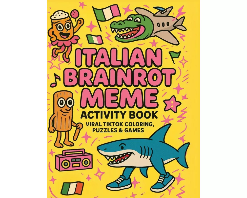 Italian Brainrot Meme Activity Book