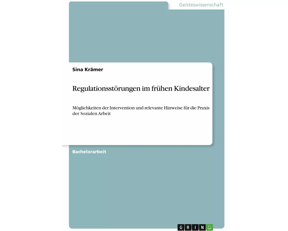 Regulationsstörungen im frühen Kindesalter