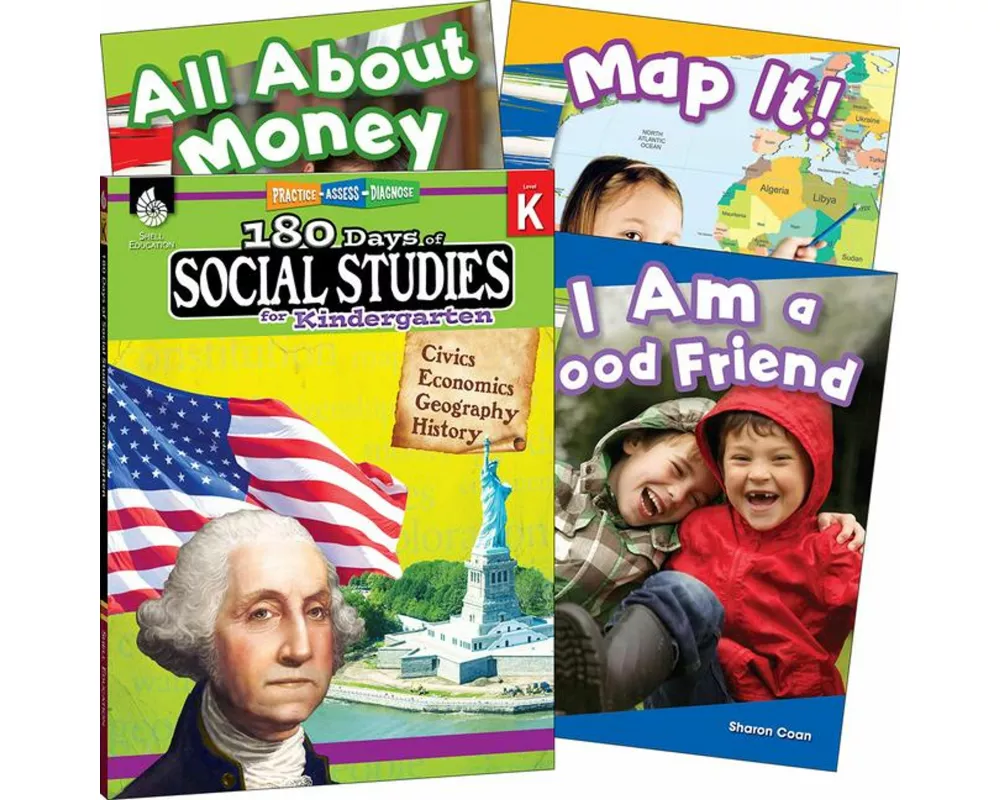 Learn-at-Home: Social Studies Bundle Grade K: 4-Book Set