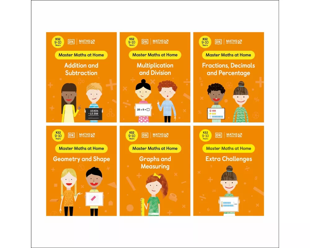 Maths — No Problem! Collection of 6 Workbooks, Ages 9-10 (Key Stage 2)