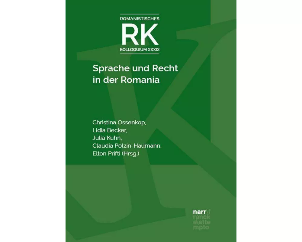 Sprache und Recht in der Romania