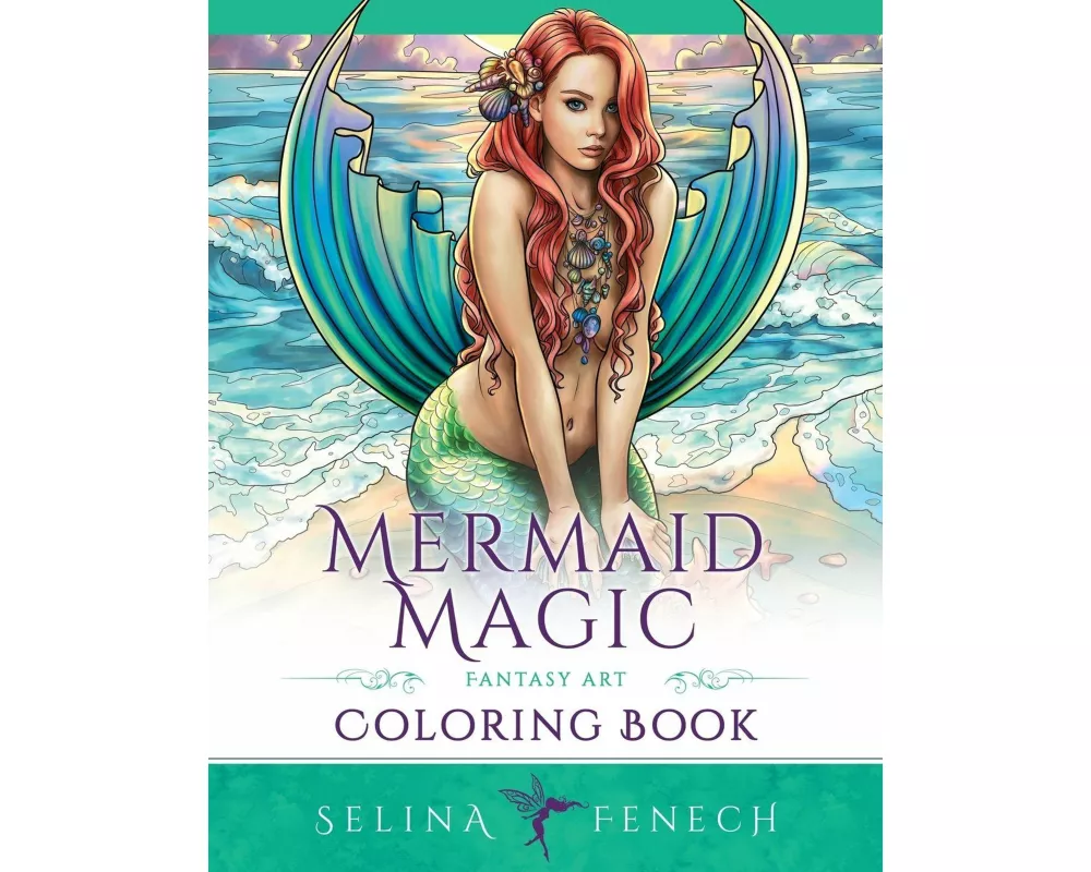Mermaid Magic Fantasy Art Coloring Book
