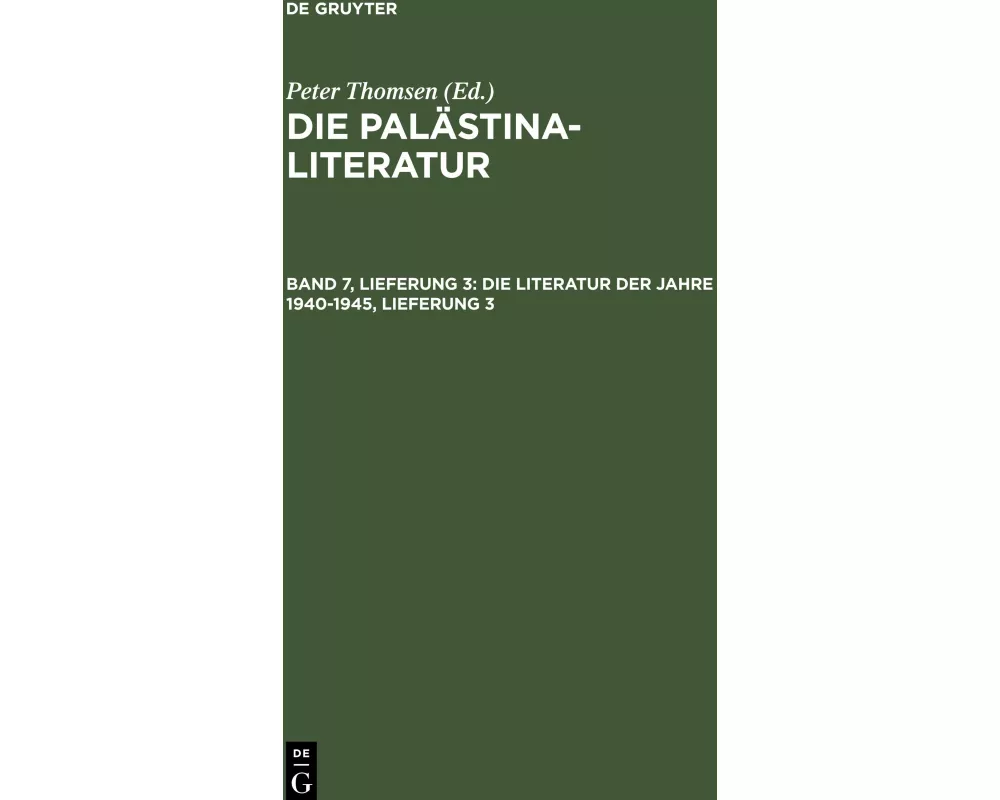 Die Literatur der Jahre 1940-1945, Lieferung 3