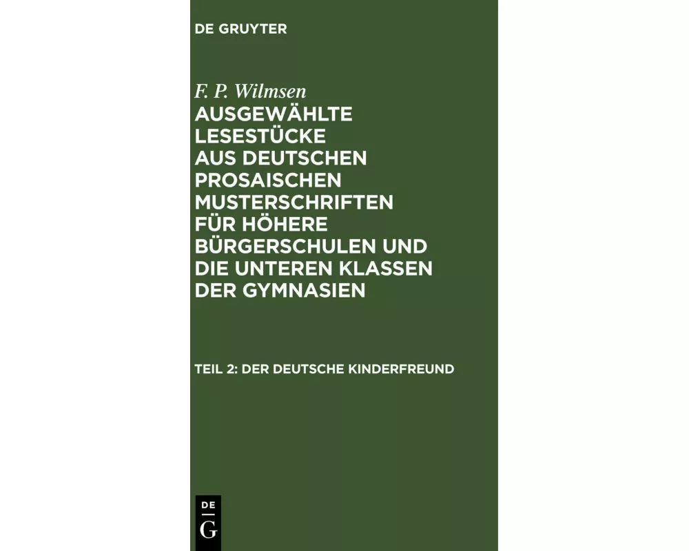 Der deutsche Kinderfreund, Teil 2