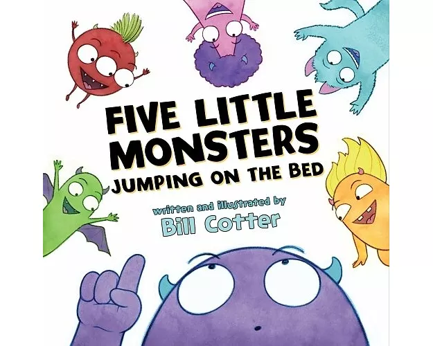 Five Little Monsters Jumping on the Bed