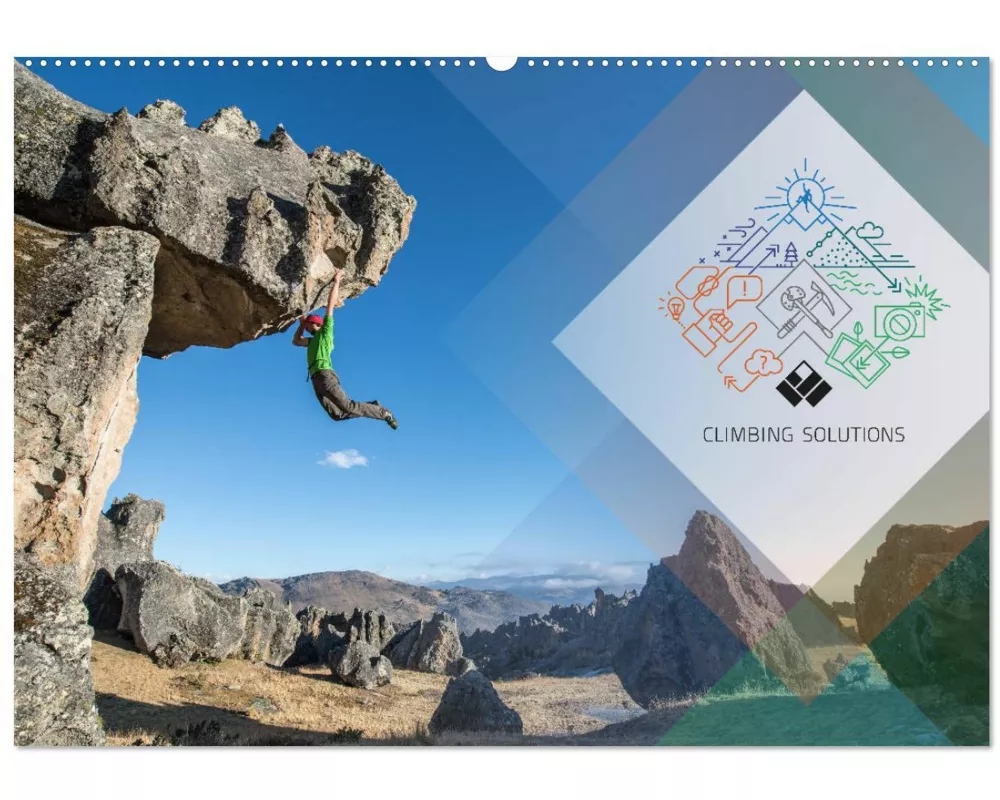 Climbing Solutions - Bergsport weltweit (Wandkalender 2026 DIN A2 quer), CALVENDO Monatskalender