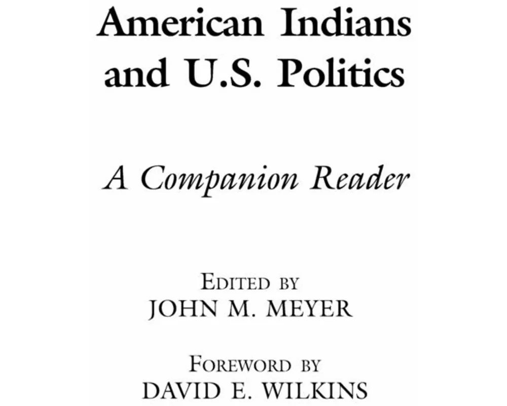 American Indians and U.S. Politics