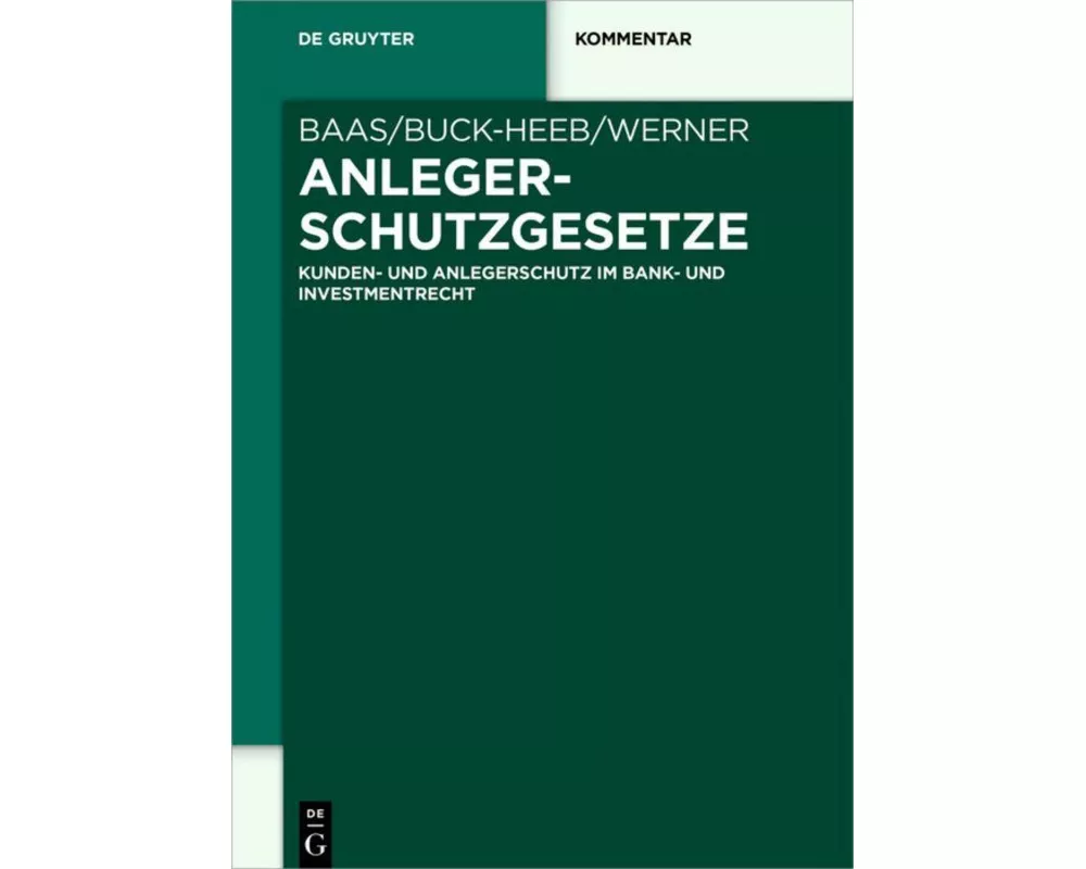 Anlegerschutzgesetze
