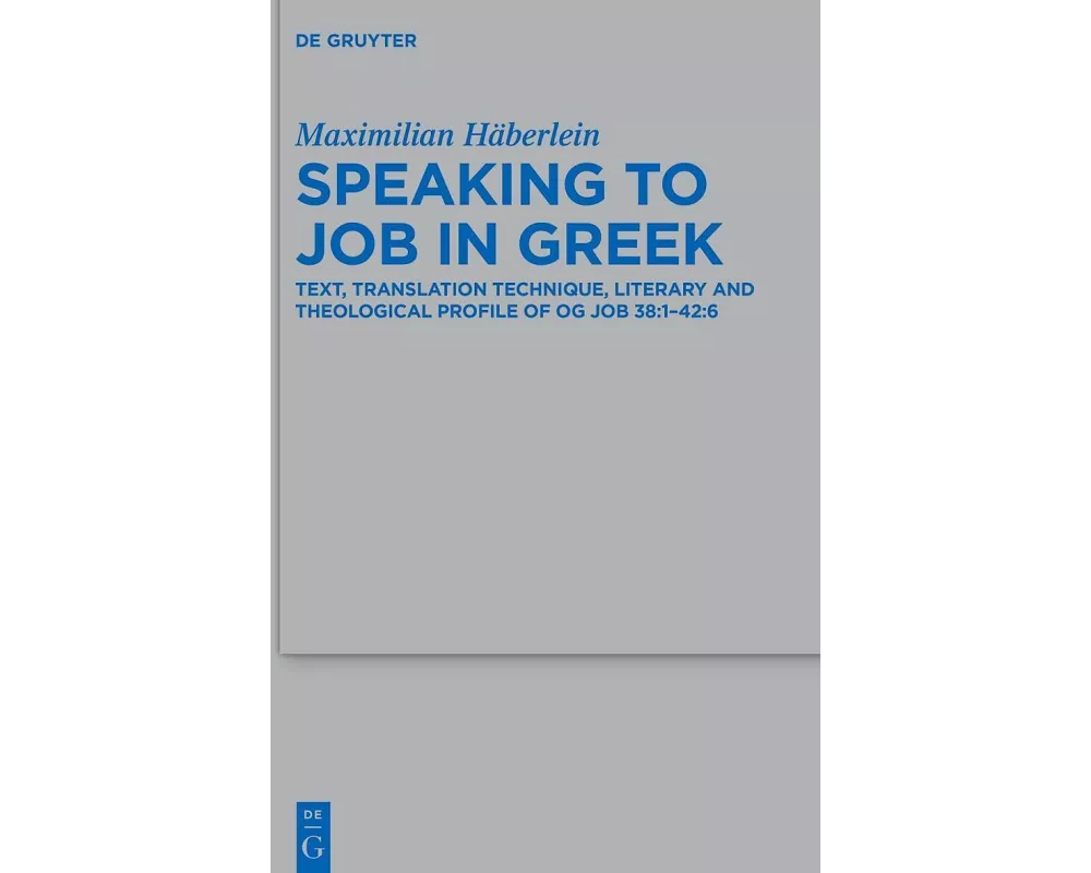 Speaking to Job in Greek