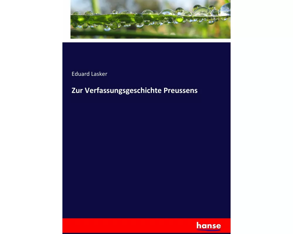 Zur Verfassungsgeschichte Preussens