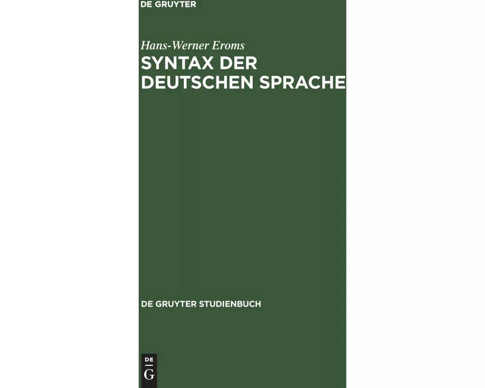 Syntax der deutschen Sprache