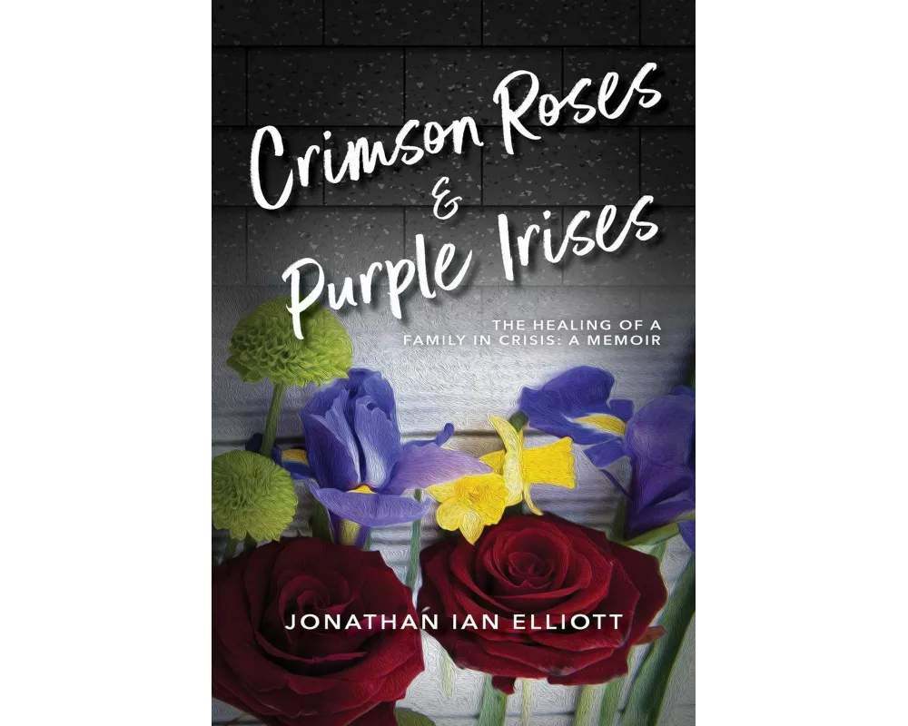 Crimson Roses & Purple Irises